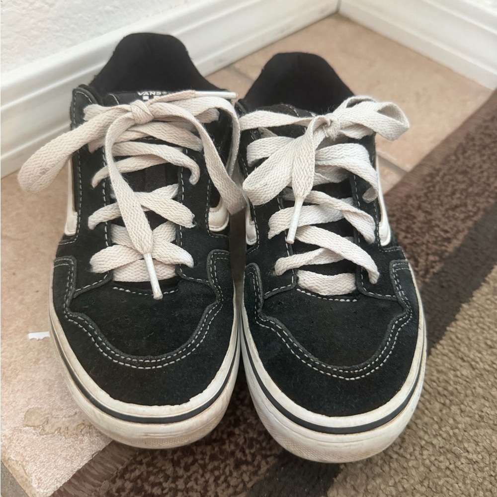 Vans Kids Black and White Sneakers